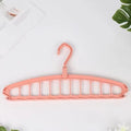 Folding Multi-Hole Clothes Hanger Non-slip Storage Rack Space Saving Clothes Rack Organizers For Wardrobe Jeans Trousers Scarf
