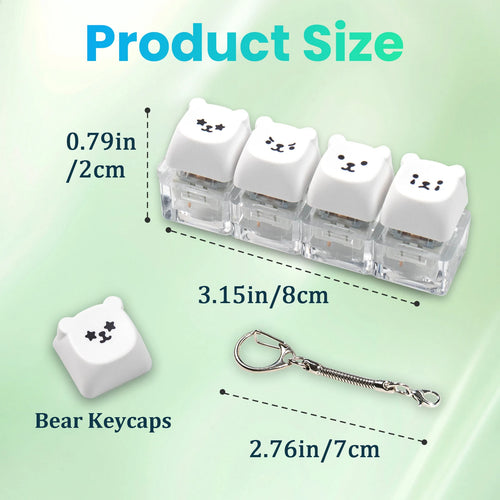 4 Keys Keyboard Fidget Toys Keyboard Clicker Keychain Fidget Sensory Fun Toys for Anxiety Decompression Keyboard Fidget Clicker