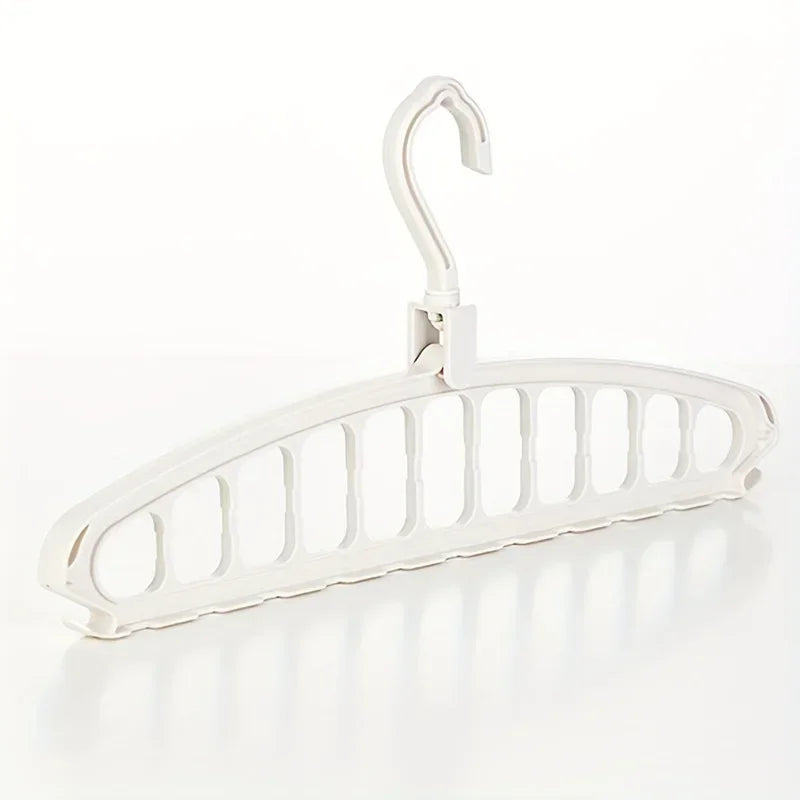 Folding Multi-Hole Clothes Hanger Non-slip Storage Rack Space Saving Clothes Rack Organizers For Wardrobe Jeans Trousers Scarf